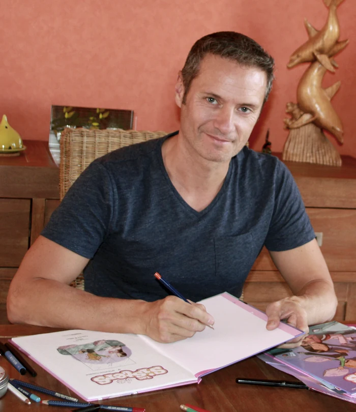 William Maury à sa table de dessin