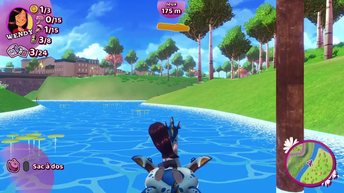 Traversée du lac, capture du jeu